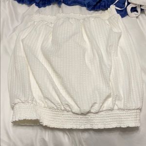 Anthropologie White tube top